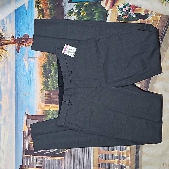 Theory Gray Pleated Dress Pants Size 28x34 NWT - Picture 1 of 5